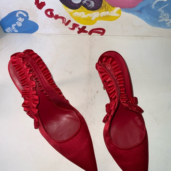 Good American Stiletto Sling Back Size 12 - Picture 2 of 5